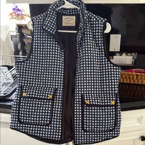 Cambridge Dry Goods British Navy and White Checkered Vest
